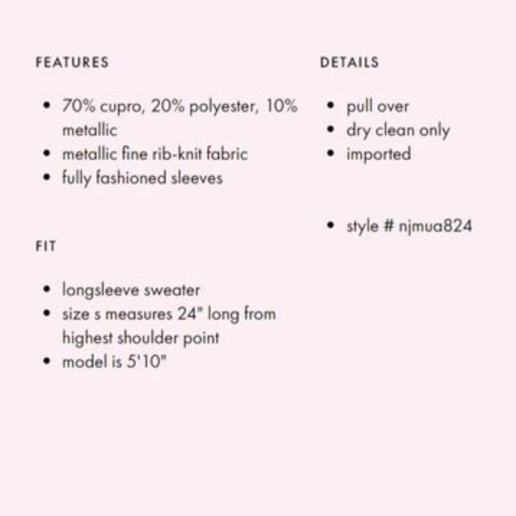 Kate Spade Metallic Ribbed Turtleneck Maroon Size Small - Picture 7 of 7